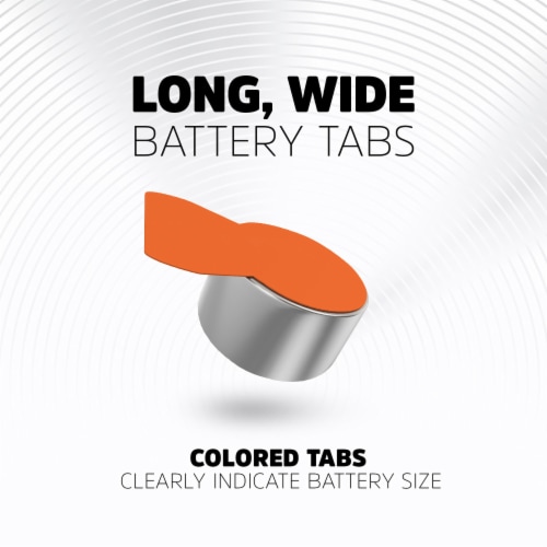 Energizer Hearing Aid Zinc Air 13 Batteries - 24 Pack Perspective: top