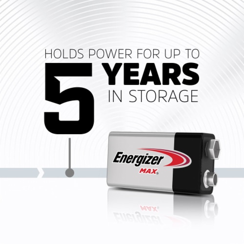 Energizer Max Alkaline 9V Batteries - 4 Pack Perspective: top