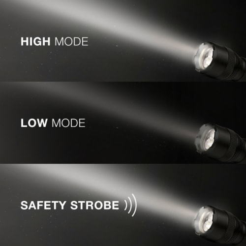 Energizer TAC 1000 Lumens Battery Powered Metal LED Flashlight Perspective: top