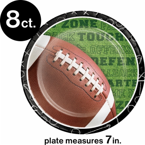 Creative Converting Fall Tailgate Plates Perspective: top