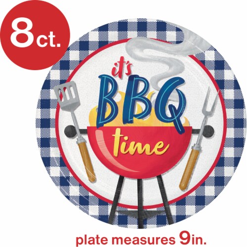 Creative Converting Summer Tastes 9-Inch Paper Plates Perspective: top