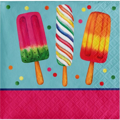 Creative Converting Sweet Summer Cocktail Napkins Perspective: top