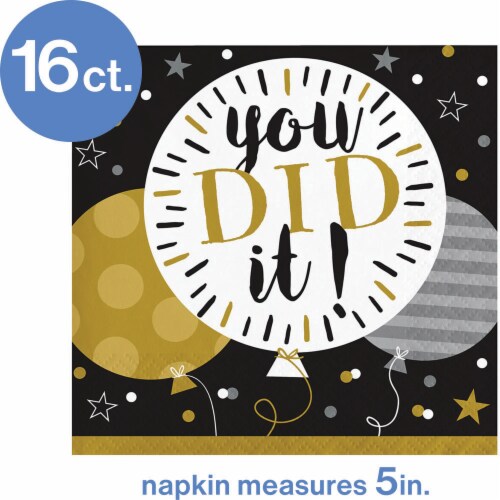 Creative Converting Congrats Grad Napkins Perspective: top