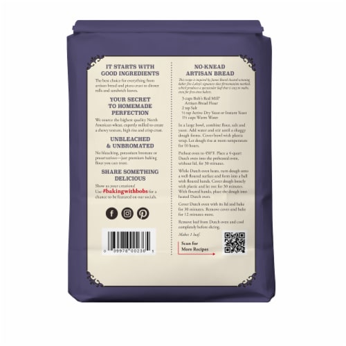 Bob's Red Mill Artisan Bread Flour Perspective: top