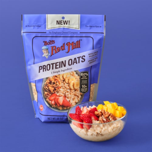 Bob's Red Mill Gluten Free Protein Oats Perspective: top