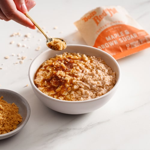 Bob's Red Mill Whole Grain Maple Brown Sugar Instant Oatmeal Packets Perspective: top