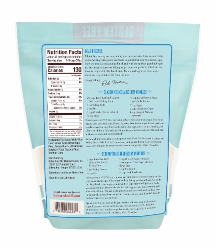 Bob's Red Mill Gluten Free 1-to-1 Baking Flour Perspective: top