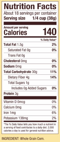 Bob's Red Mill Medium Grind Cornmeal Perspective: top