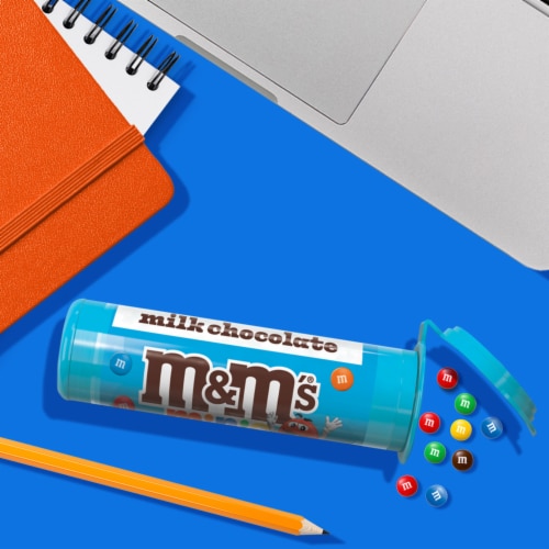 M&M'S MINIS Milk Chocolate Candy Tube (Package May Vary) Perspective: top