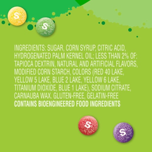 Skittles Sour Candy Full Size Pack Perspective: top