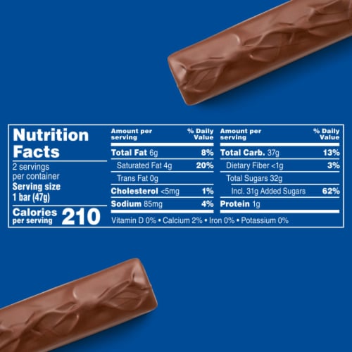3 Musketeers Milk Chocolate Candy Bar Sharing Size Perspective: top