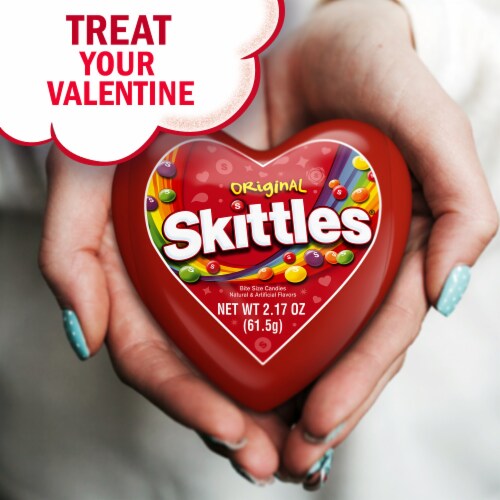 Skittles Original Candy Filled Heart Perspective: top