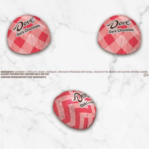 Dove Easter Egg Dark Chocolate Easter Candy Bag Perspective: top