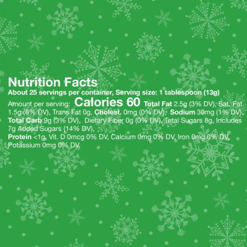 M&M'S Holiday Milk Chocolate Christmas Candy Minis Size Baking Bits Bag Perspective: top