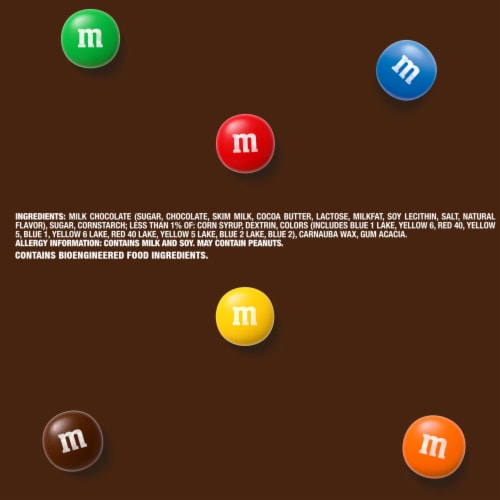 M&M's Candy Milk Chocolate Theater Box Candies Perspective: top