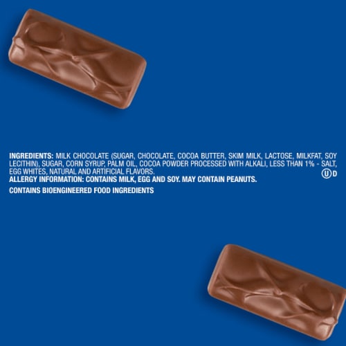 3 Musketeers Fun Size Milk Chocolate Candy Bars Bag Perspective: top