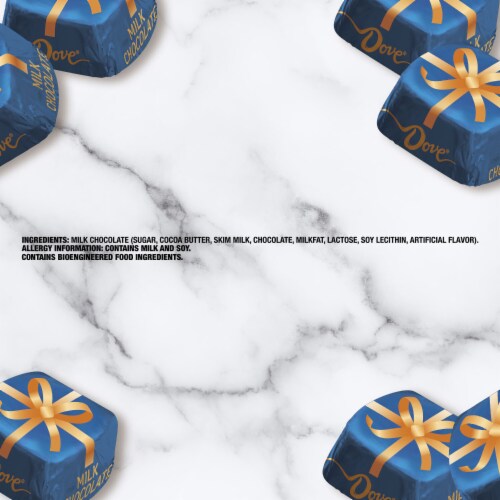 Dove Promises Milk Chocolate Christmas Candy Bag Perspective: top