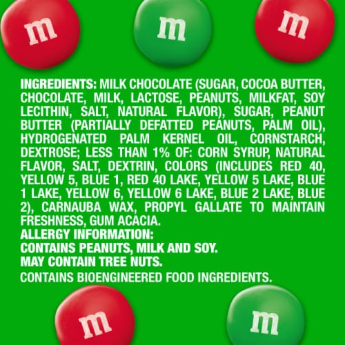 M&M's Holiday Red & Green Plain Candies - Bag