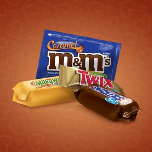 Mars Caramel Lovers Fun Sized Candy Bars Perspective: top