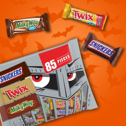 Mars Halloween Mixed Fun Size Chocolate Candy Bag Perspective: top