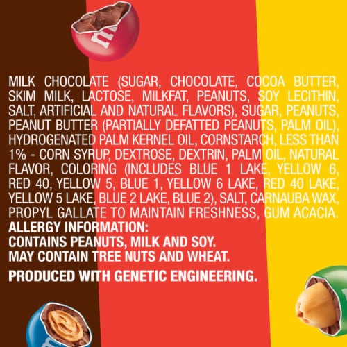 M&M's Classic Mix Chocolate Candy Sharing Size Bag Perspective: top