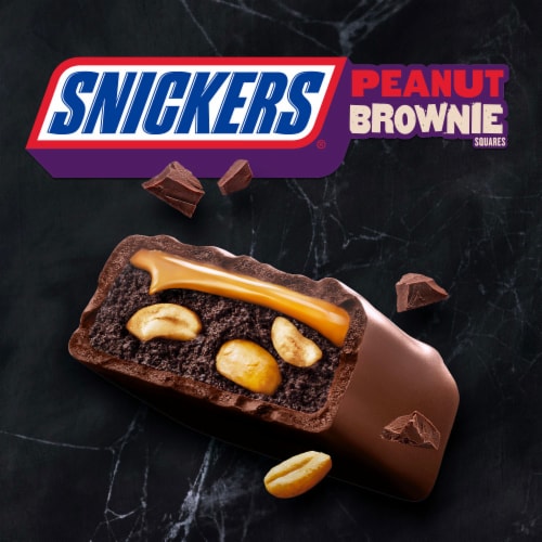 Snickers® Peanut Brownie Squares Fun Size Halloween Candy Perspective: top