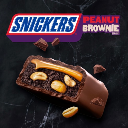 Snickers Peanut Brownie Squares Share Size Chocolate Candy Bar