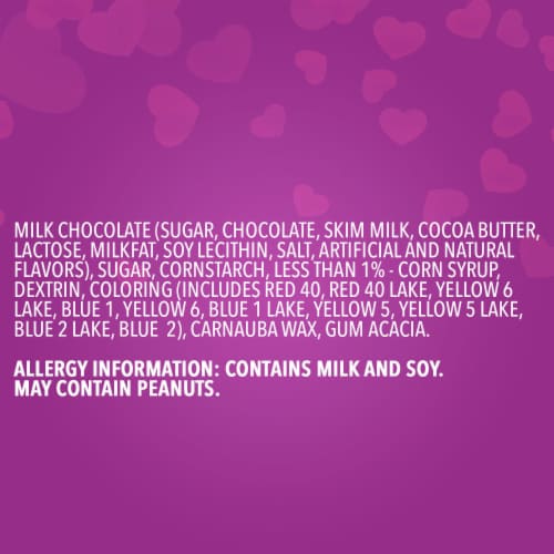 M&M'S Milk Chocolate Valentine's Day Candy Heart Cane Gift Perspective: top