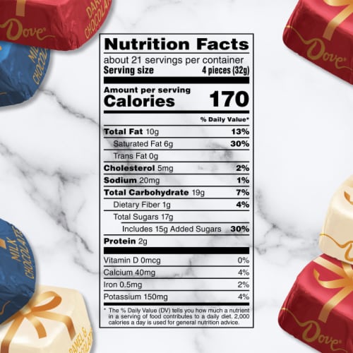 Dove Promises Milk Dark & Caramel Chocolate Christmas Candy Bag Perspective: top