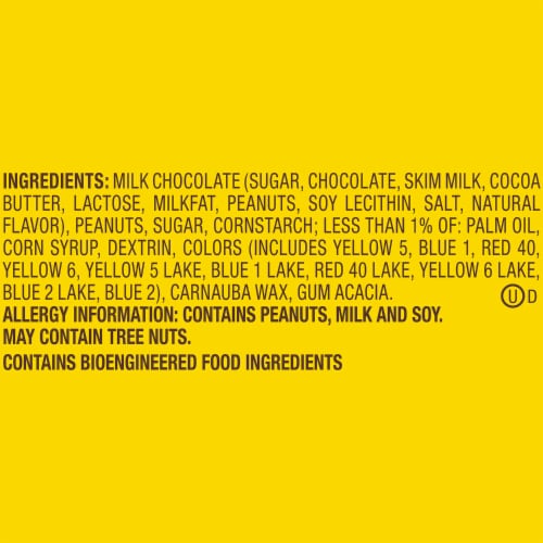 M&M’S Peanut Milk Chocolate Assorted Pastel Easter Candy Party Size Bag Perspective: top