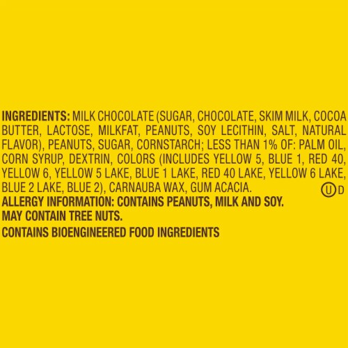 M&M’S Peanut Milk Chocolate Assorted Pastel Easter Candy Party Size Bag Perspective: top