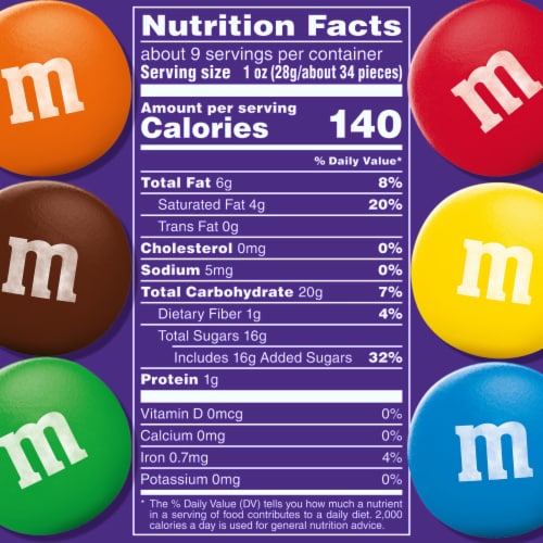 M&M's Dark Chocolate St. Patricks Day Candy Sharing Size Bag Perspective: top