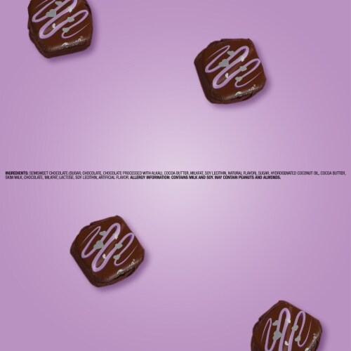 Dove Promises Dark Chocolate Ganache Valentine's Day Candy Bag Perspective: top