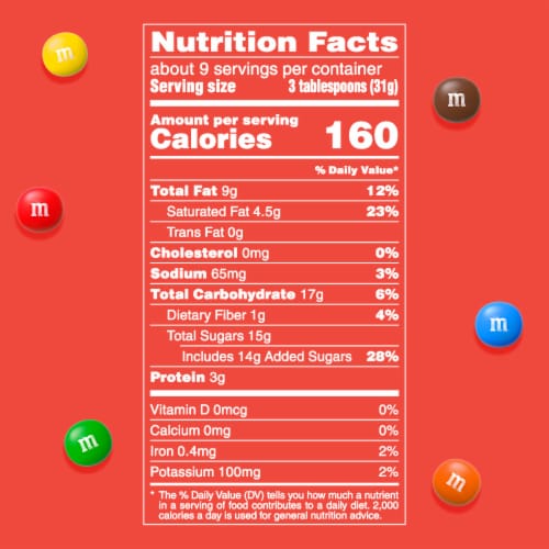 M&M'S Minis Peanut Butter Milk Chocolate Summer Candy Sharing Size Bag Perspective: top