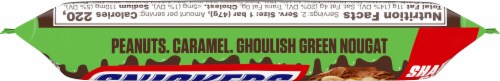 Snickers® Ghoulish Green Chocolate Bar Perspective: top