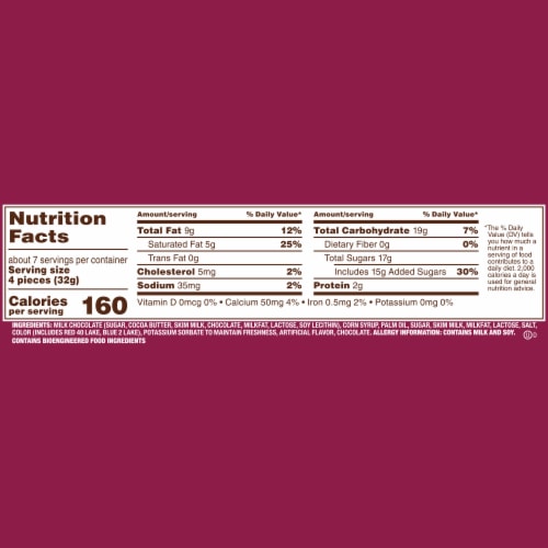 Dove Promises Milk Chocolate Cherry Cordial Christmas Candy Bag Perspective: top
