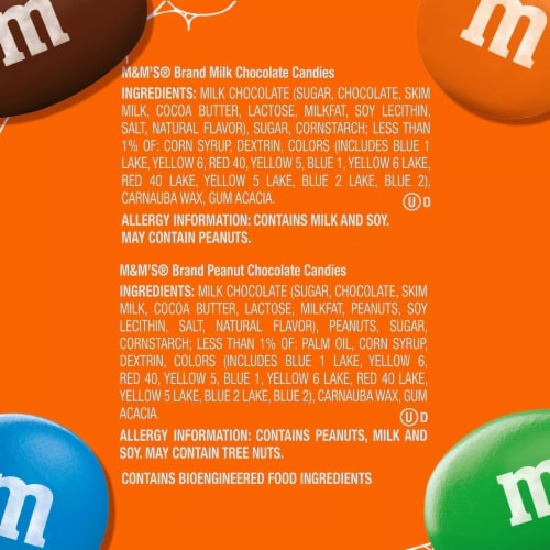 M&M'S Chocolate Candy Assorted Fun Size Bulk Candy Bucket, 159 Ounce (300 Pack) Perspective: top