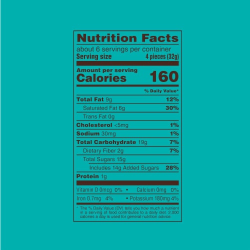 Dove Promises Sea Salt & Dark Chocolate St. Patricks Day Candy Bag Perspective: top
