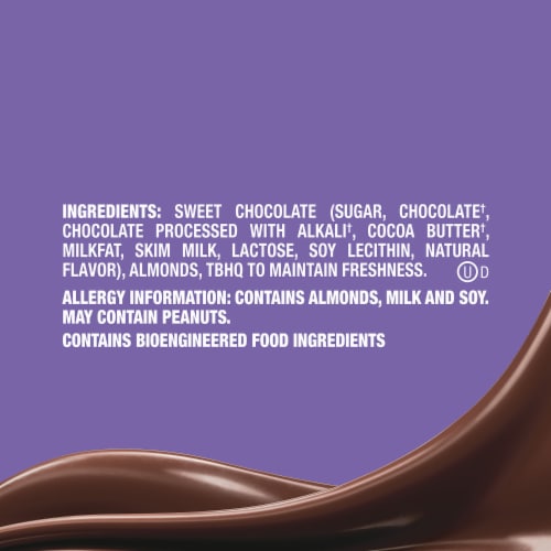 Dove Promises Dark Chocolate Almond Easter Candy Bag Perspective: top