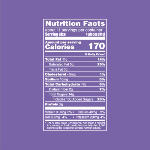 Dove Promises Dark Chocolate Almond Candy Bag Perspective: top