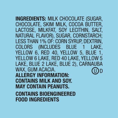 M&M'S Milk Chocolate Candy Filled Easter Basket Egg Perspective: top