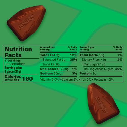 Snickers Trees Christmas Candy Milk Chocolate Bars Share Size Pack Perspective: top