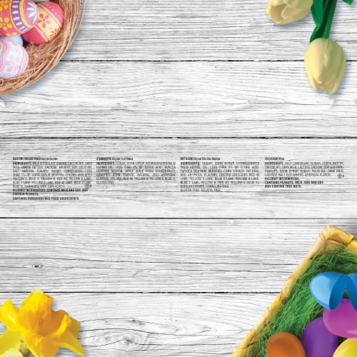 M&M'S Skittles Snickers & Starburst Easter Basket Variety Pack Bulk Bag Perspective: top