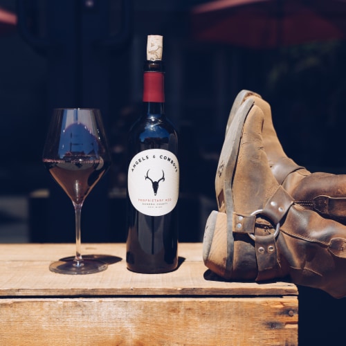 Angels & Cowboys Proprietary Red Blend Wine Perspective: top