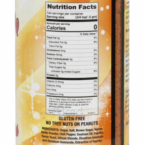 Lotta Bull BBQ Diamond Dust Rib Rub Seasoning Pork Chicken Beef 13.12 Oz Bottle Perspective: top