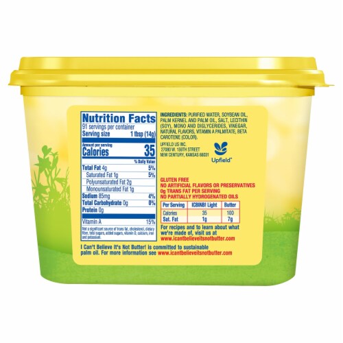 I Can’t Believe It’s Not Butter! Light Spread Perspective: top
