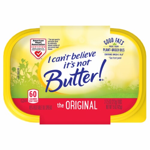 I Can't Believe It's Not Butter! Original Vegetable Oil Spread Tub 2/Pack Perspective: top