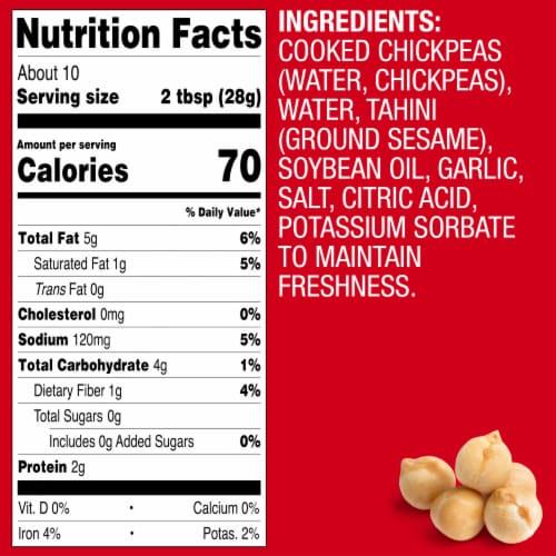 Sabra Classic Hummus Perspective: top