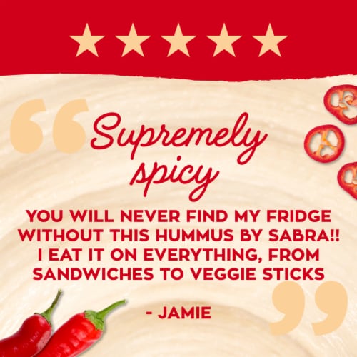 Sabra Supremely Spicy Hummus Perspective: top