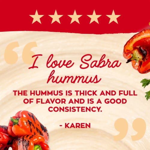 Sabra Roasted Red Pepper Hummus 10 Oz